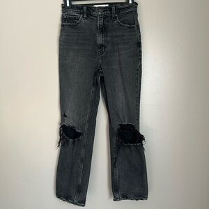 Abercrombie & Fitch Ankle Straight Ultra High Rise